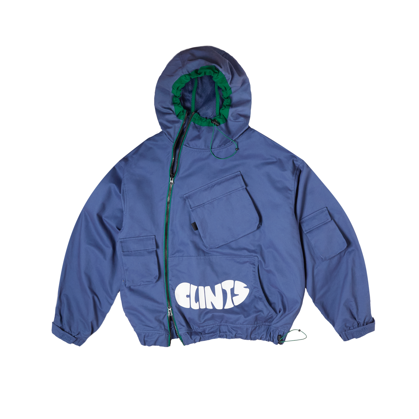 Hooded Tech Jacket - Blue