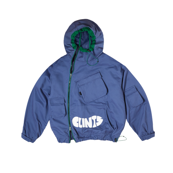 Hooded Tech Jacket - Blue