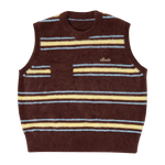 Stripe Mohair knit - Brown