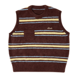 Stripe Mohair knit - Brown