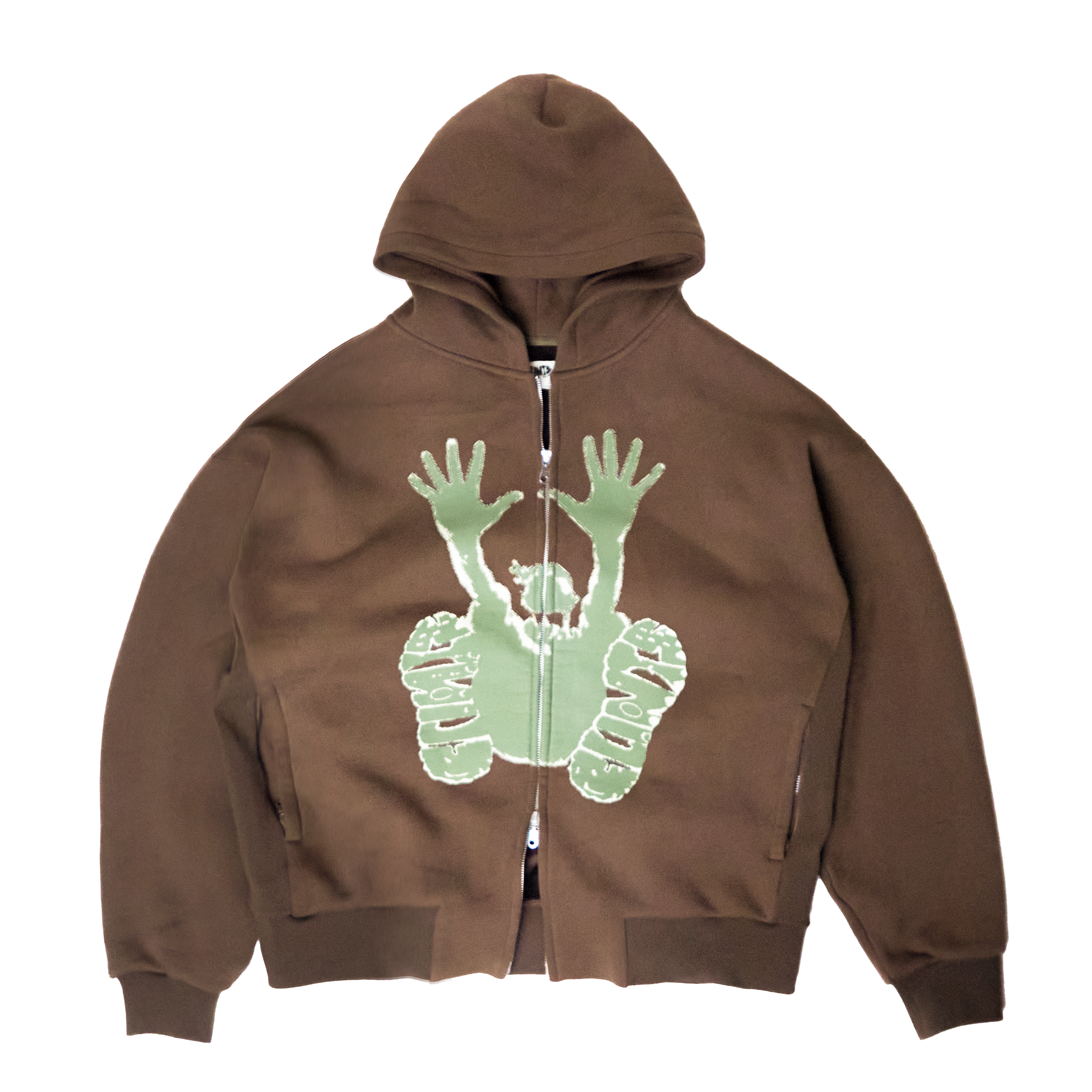 Stencil Hoodie - Brown