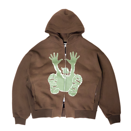 Stencil Hoodie - Brown