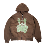 Stencil Hoodie - Brown