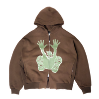 Stencil Hoodie - Brown