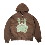 Stencil Hoodie - Brown