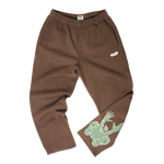 Stencil Sweatpants  - Brown/Green