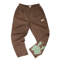 Stencil Sweatpants  - Brown/Green