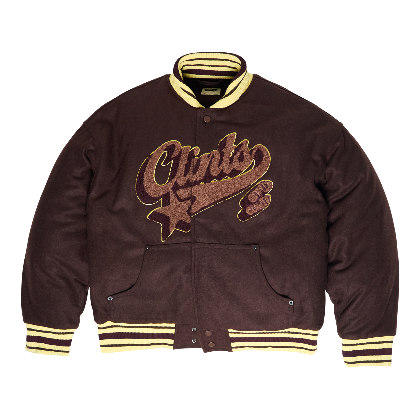 Baseball Varsity Jacket - Brown