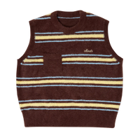 Stripe Mohair knit - Brown