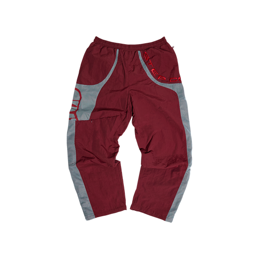 Fusion-Tec Track Pant - Burgundy/Sky Blue