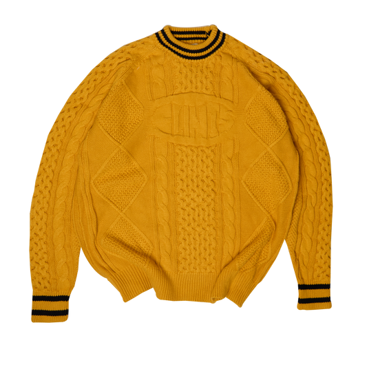 Cable Knit - Yellow/Black
