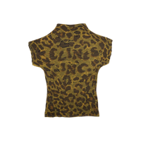 Leopard Crop Top - Brown