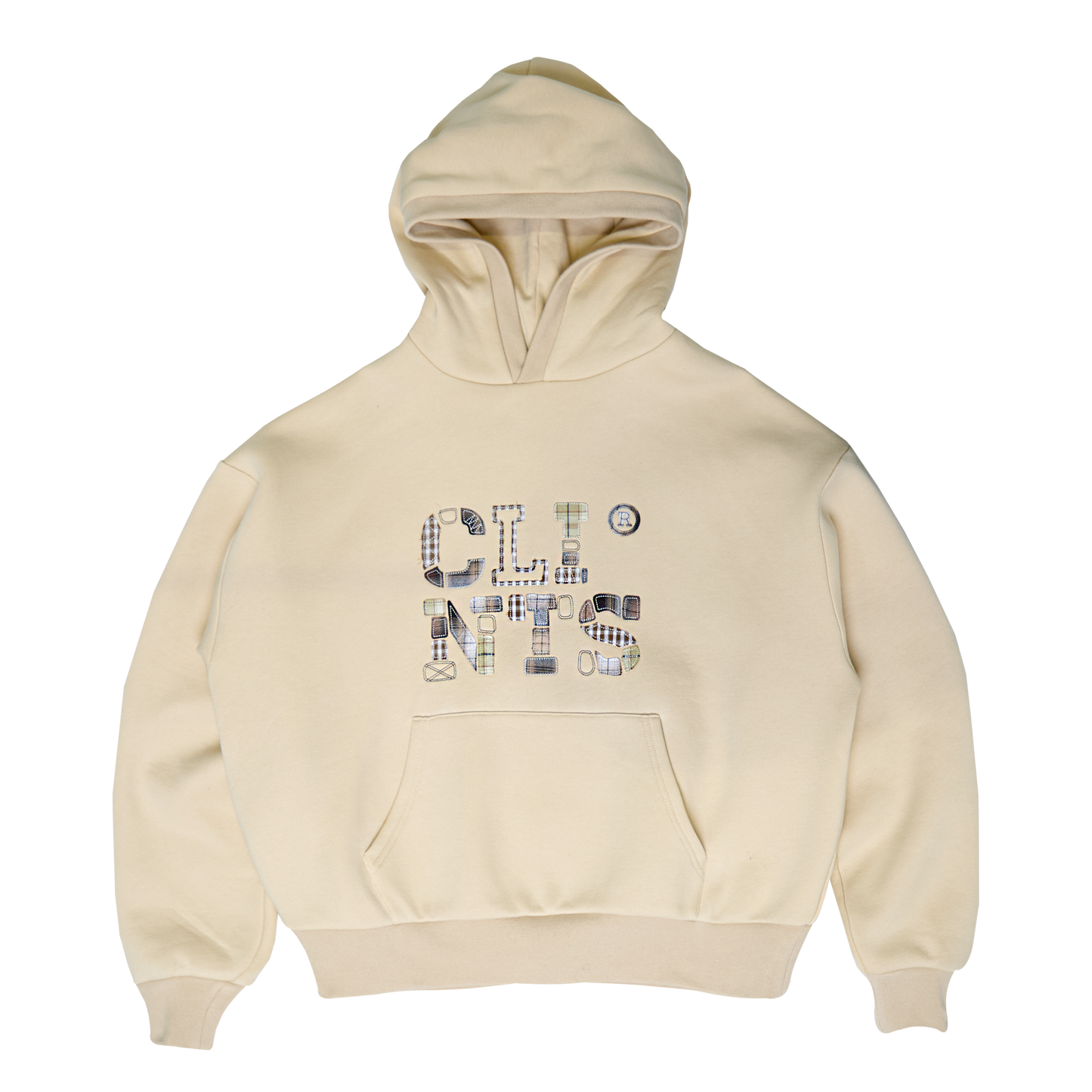 Patch Work Hoodie - Cream