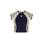 Contour Crop Top (Blue/Grey)