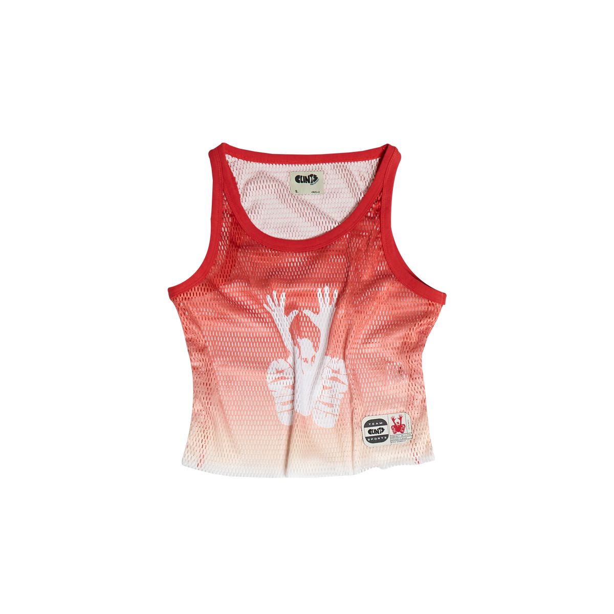 Gradient Tank Top - Red/White