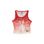 Gradient Tank Top - Red/White