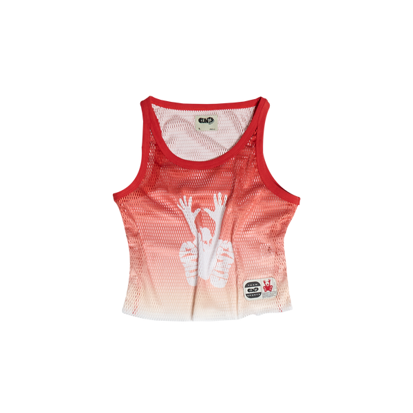 Gradient Tank Top - Red/White