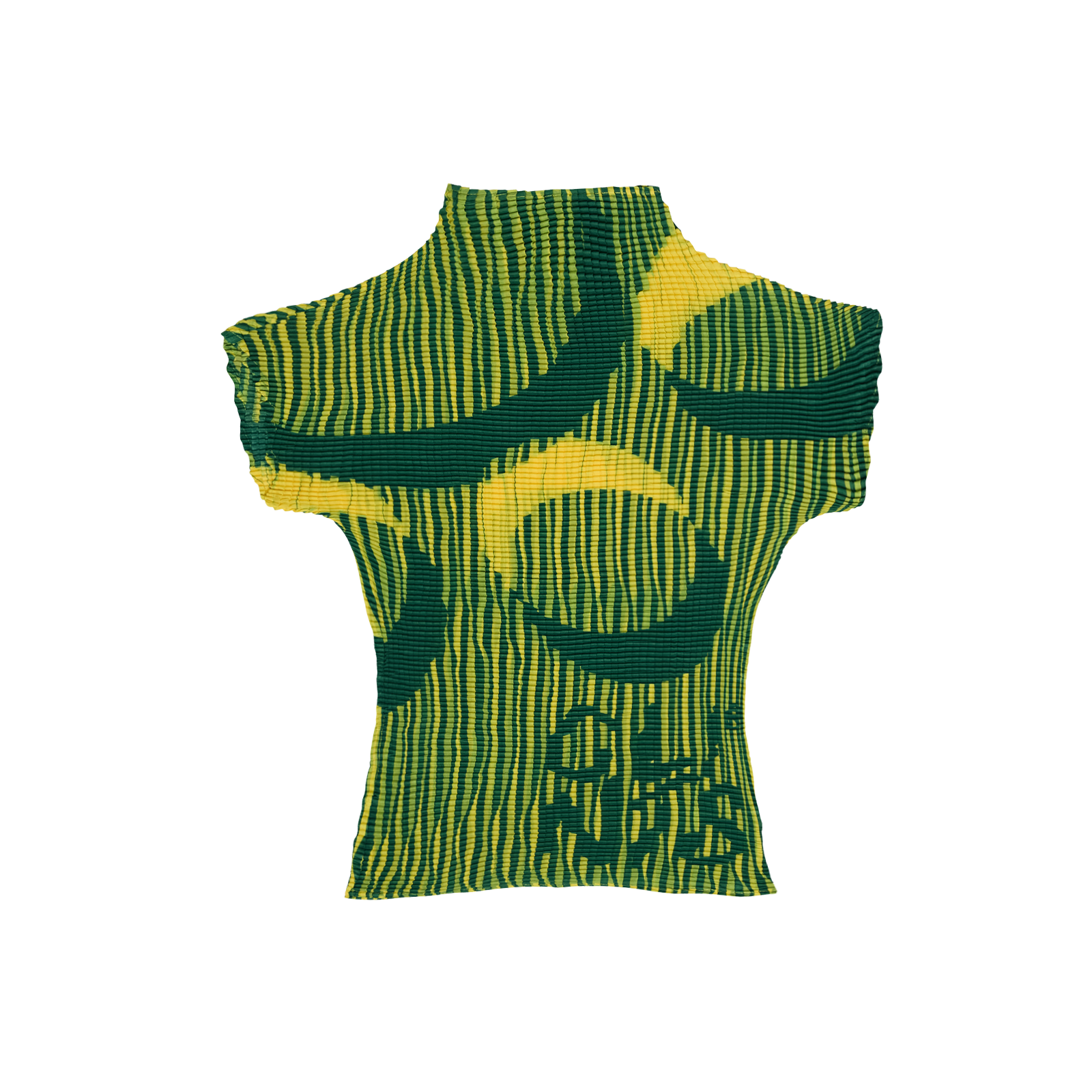 Pleated Crop Top - Green