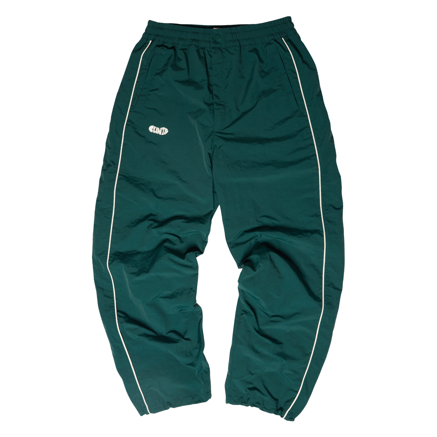Gradient Mesh Shell Pants - Green/Blue