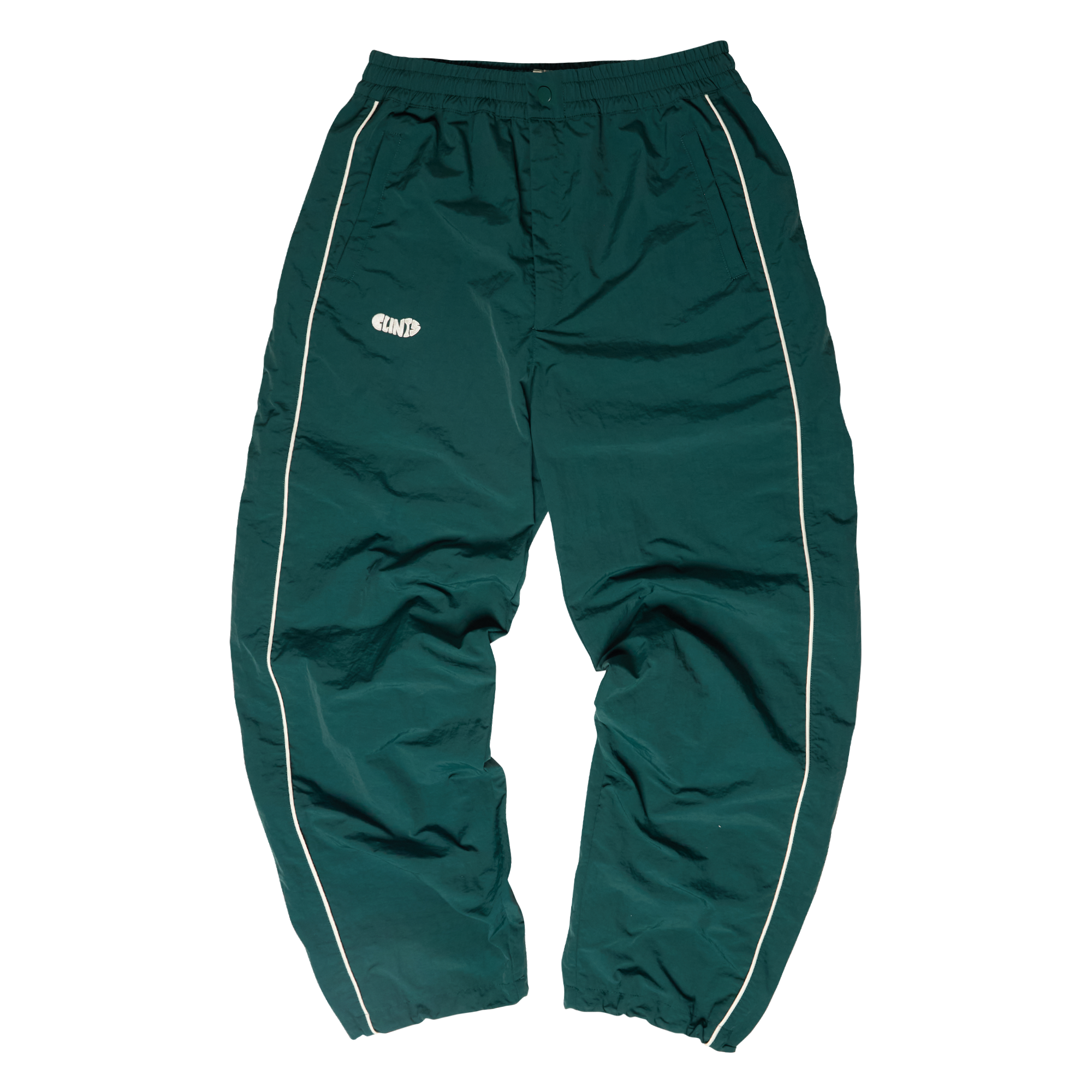 Gradient Mesh Shell Pants - Green/Blue