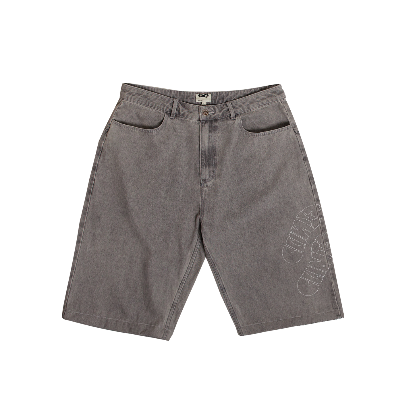 Denim Jorts - Grey