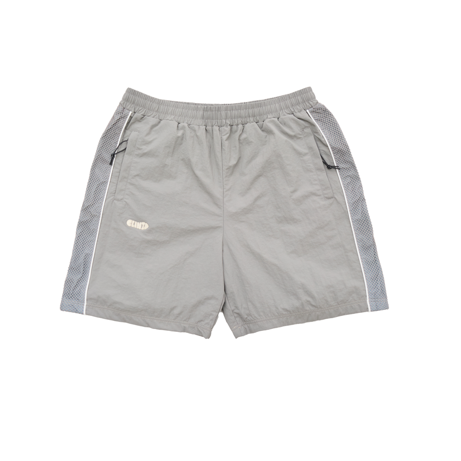 Rippled Nylon Shorts - Grey