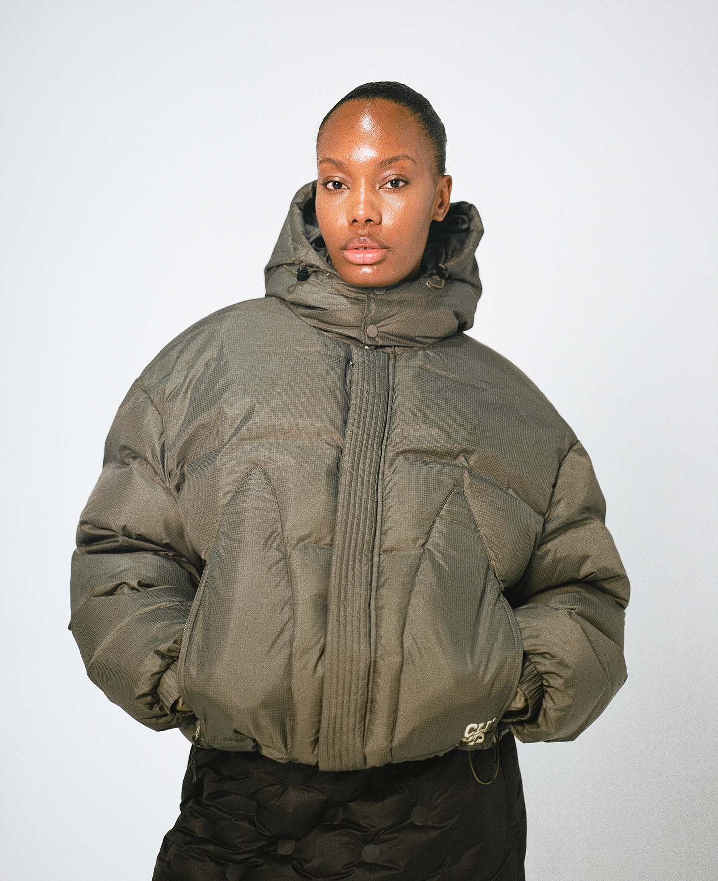 Stencil Puffer - Green