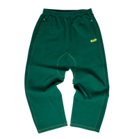 Ribbed Sweatpants  - Green