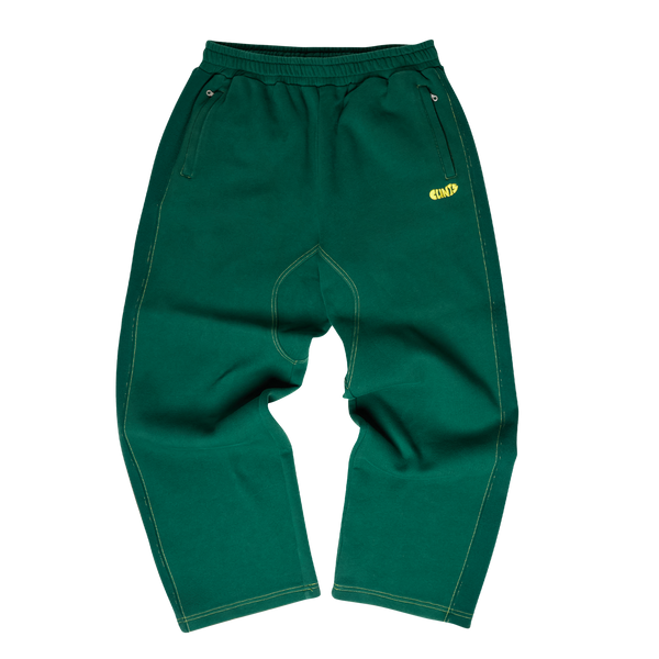 Ribbed Sweatpants  - Green