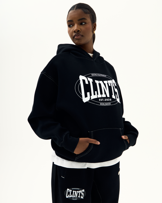 Contrast Stitch Boxing Hoodie