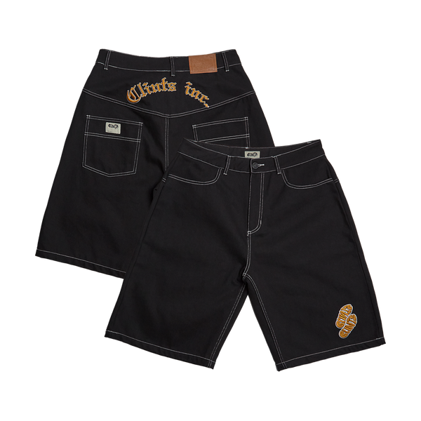 Phat Denim Jorts - Black
