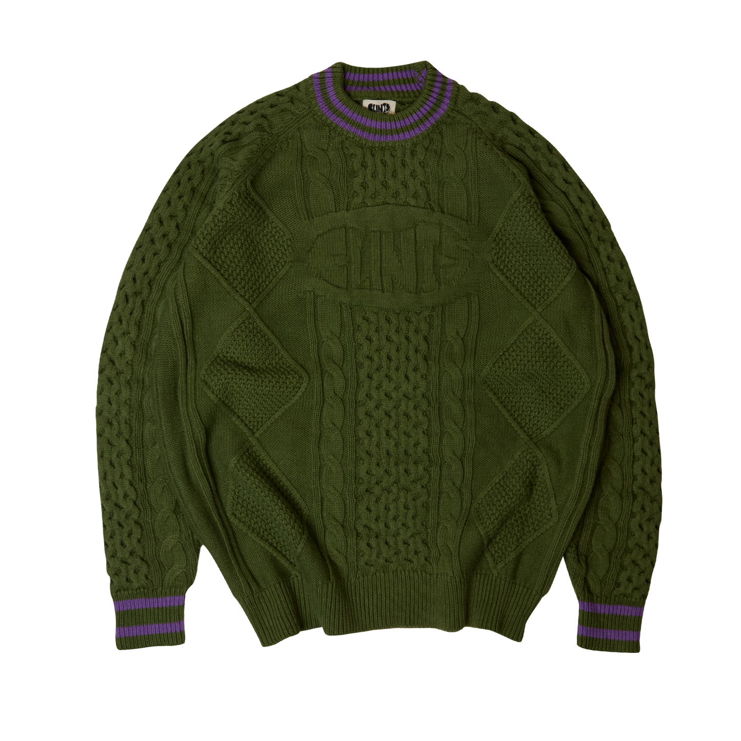Clints Cable Knit - Green