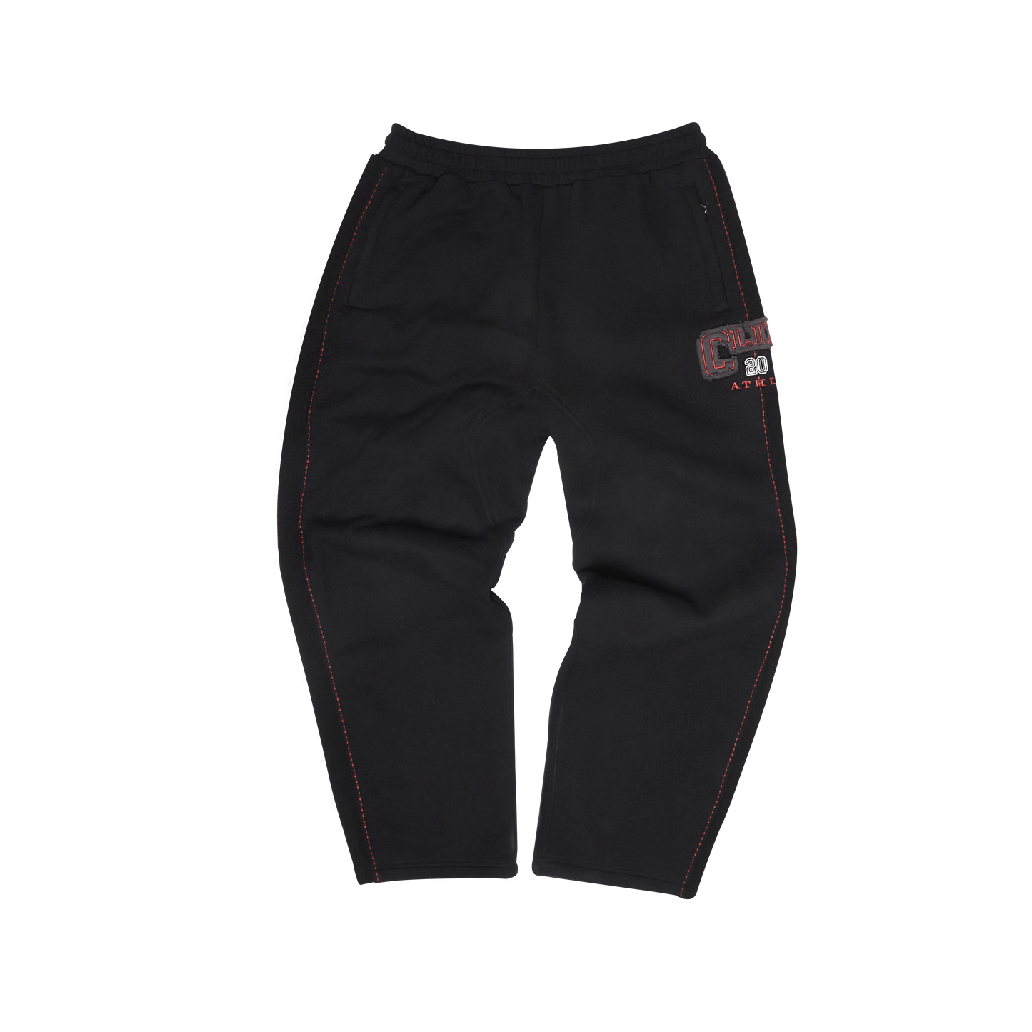 Heritage Cotton Pant - Black/ Red