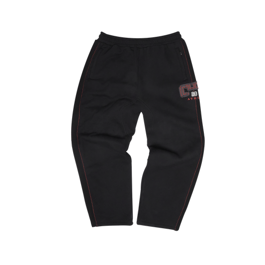 Heritage Cotton Pant - Black/ Red