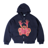Stencil Hoodie - Navy/Red