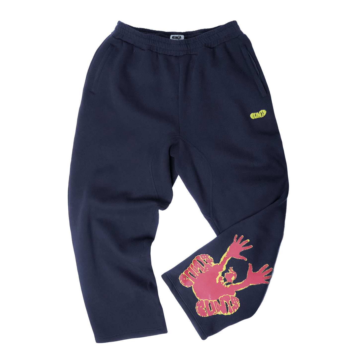 Stencil Sweatpants  - Navy/Red