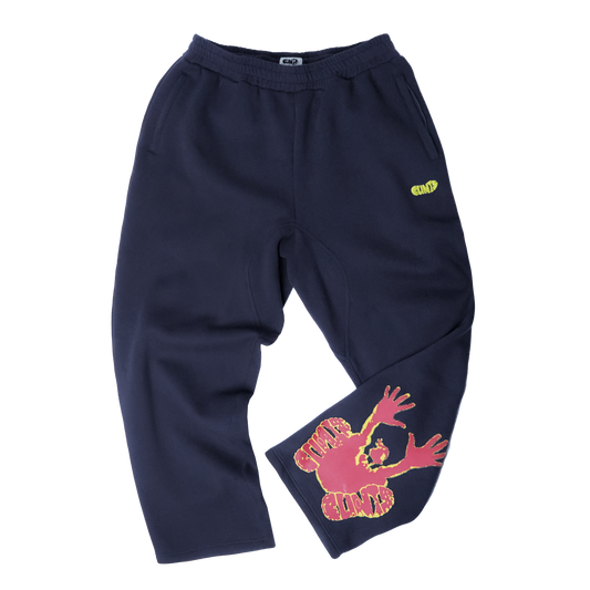 Stencil Sweatpants  - Navy/Red