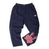 Stencil Sweatpants  - Navy/Red