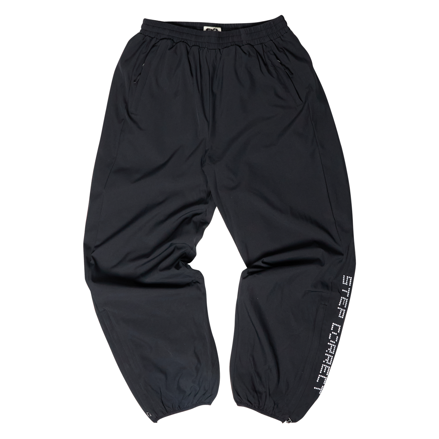 Dot logo Tech pants - Black