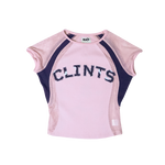 Mesh Contour Crop Top - Pink