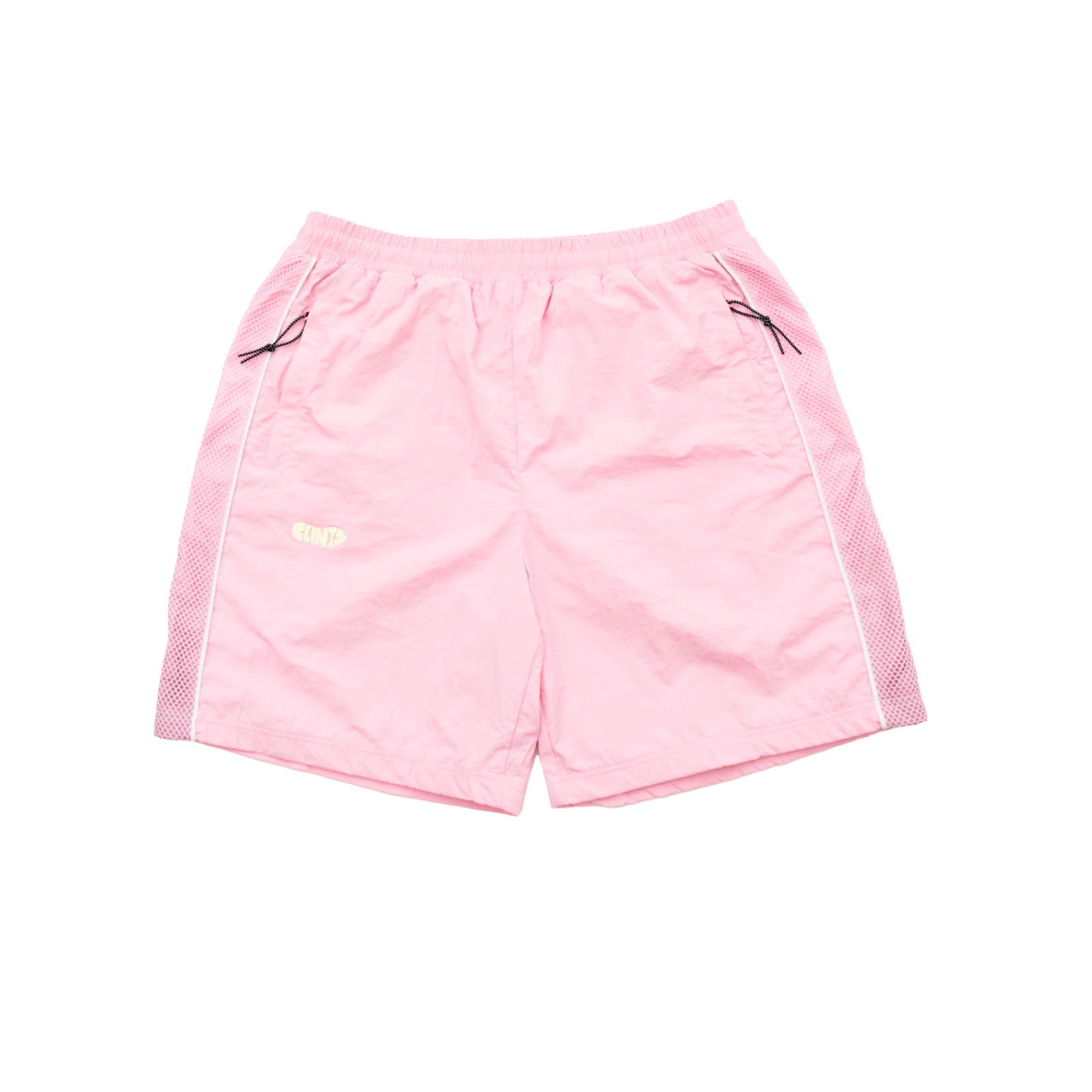 Rippled Nylon Shorts - Pink