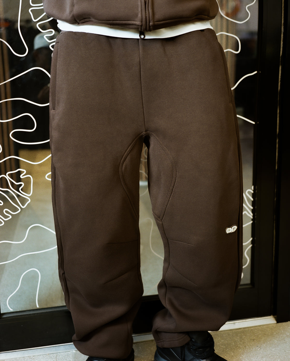 Pintuck Brown pants
