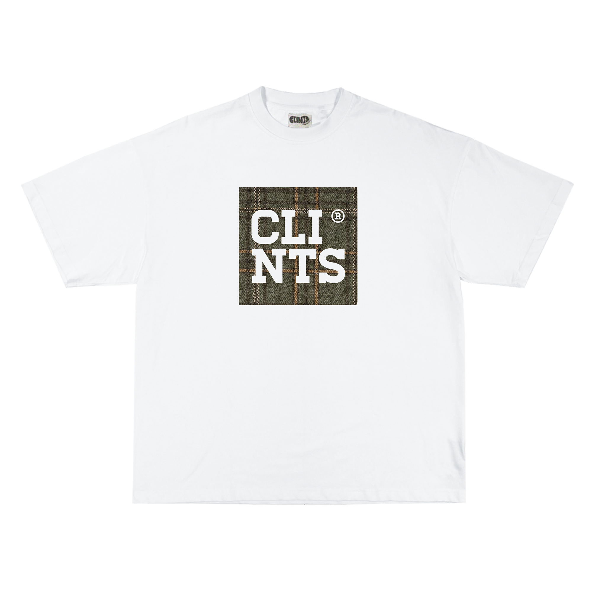 Plaid Box Logo - Heavyweight Tee