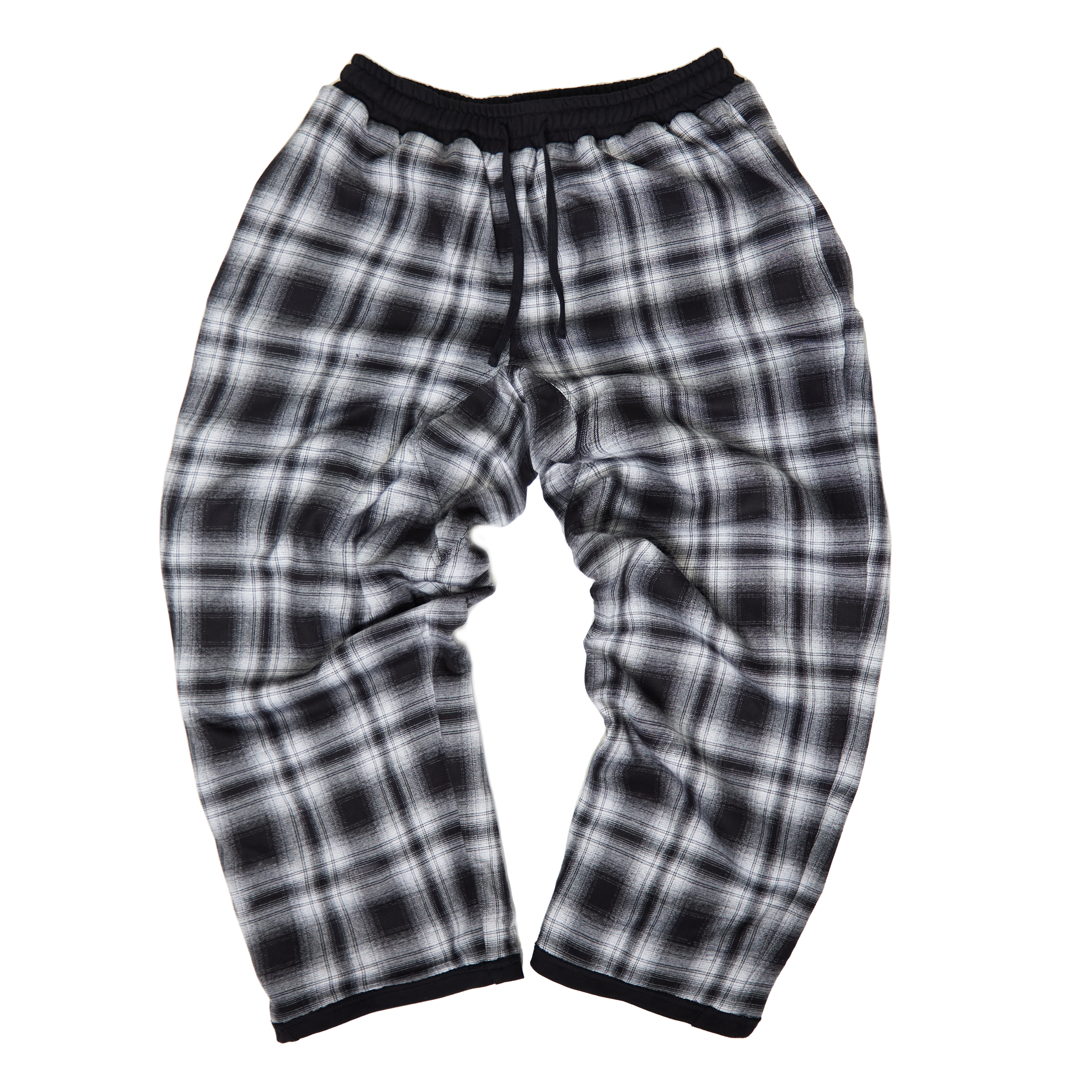 Reversible Plaid Pants - Black