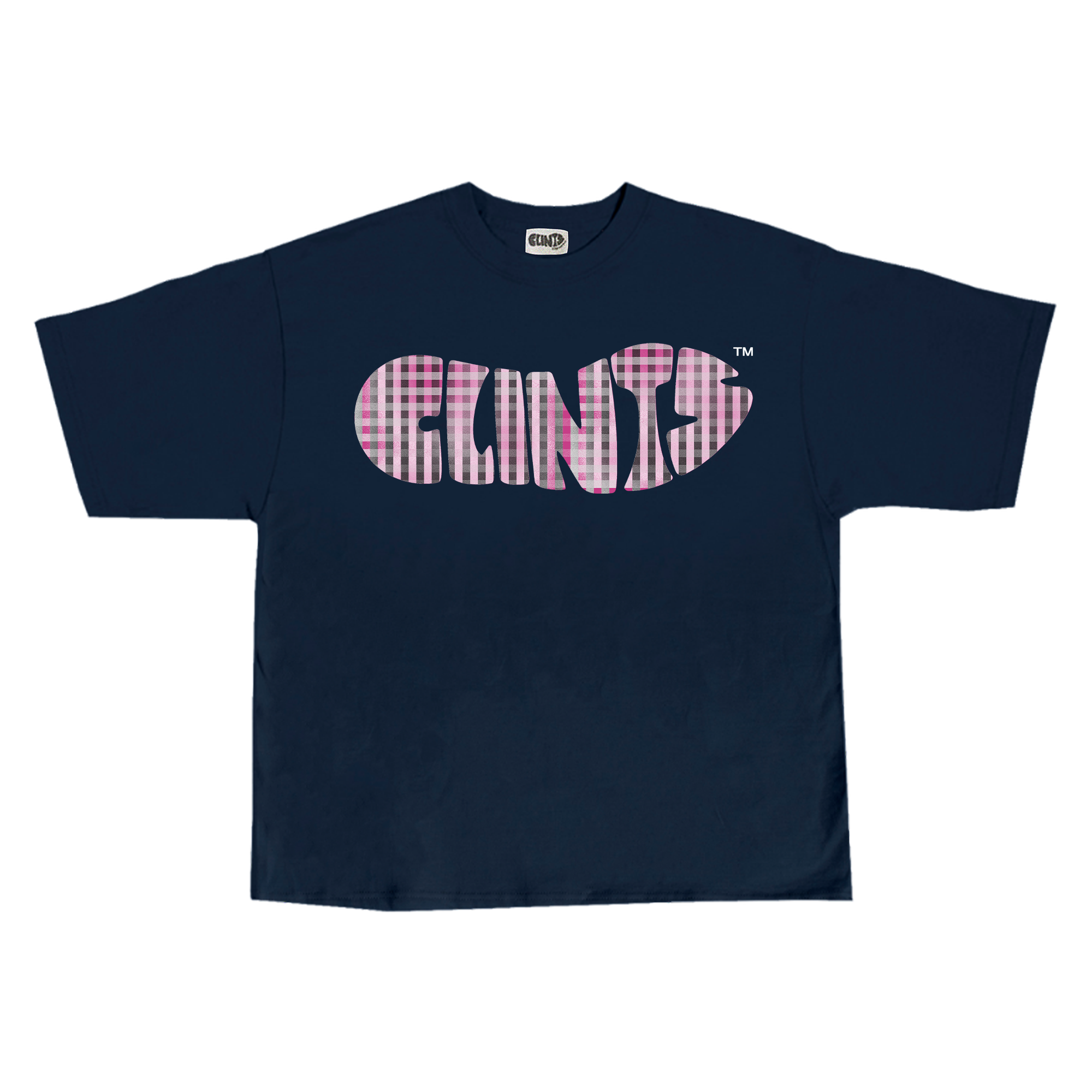 Pink Plaid - Heavyweight Tee