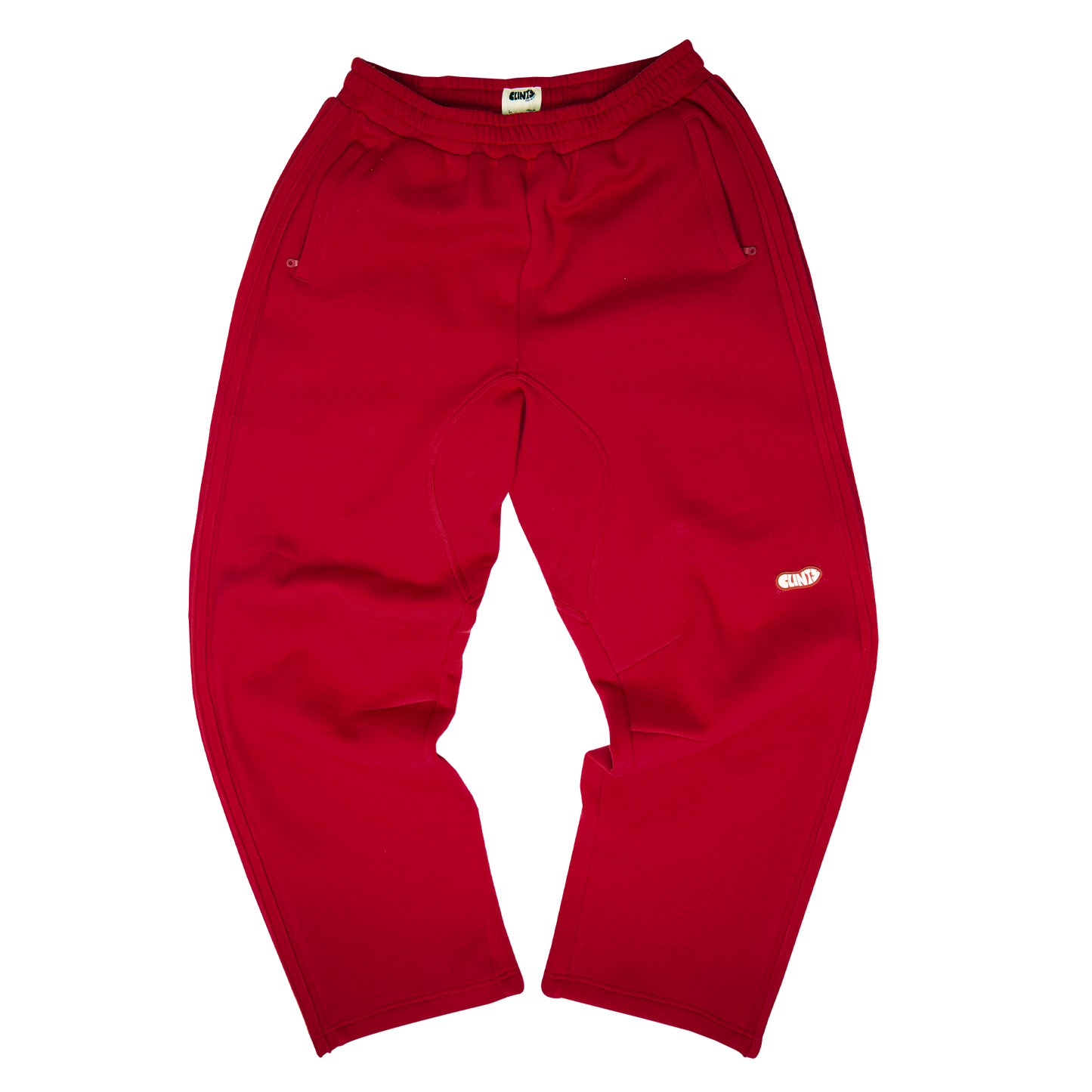 Pintuck Sweatpants - Red