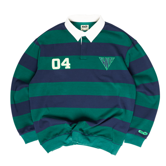 Rugby Polo - Green/Blue