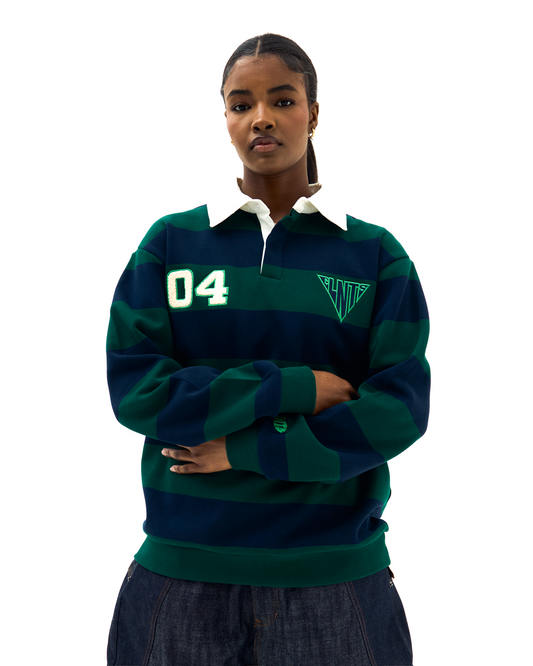 Rugby Polo - Green/Blue