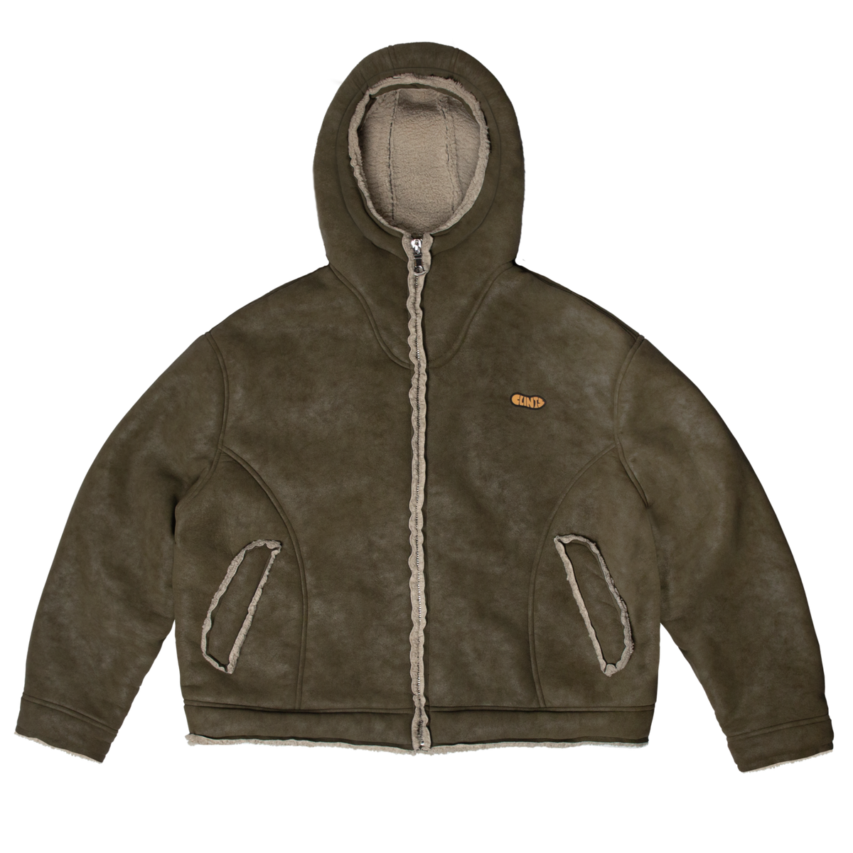 Shearling Jacket - Olive