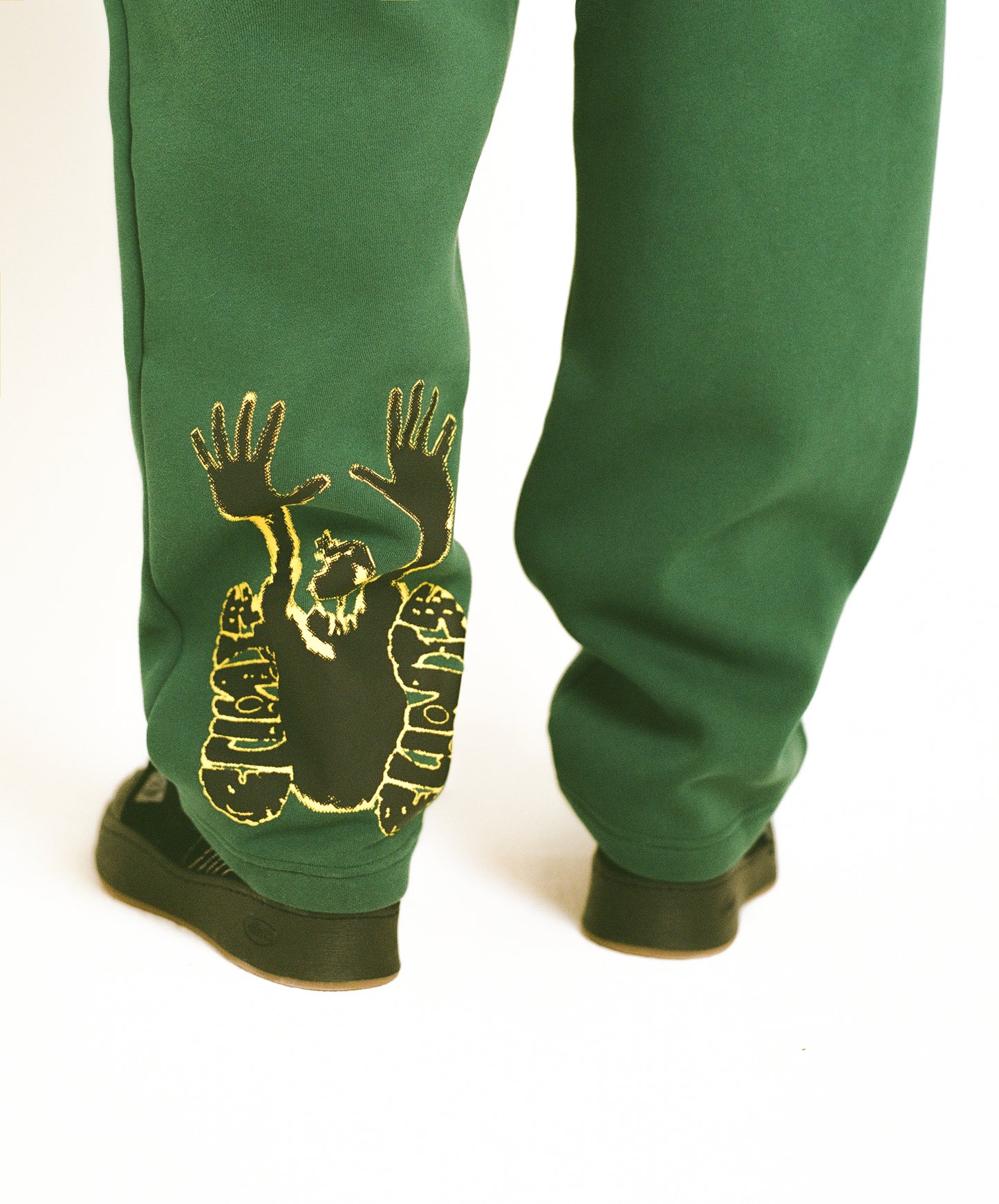 Stencil Sweatpants  - Green